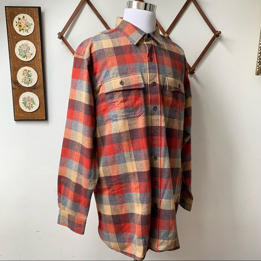 NWT LL Bean Chamois Plaid Flannel Shirt - Picture 8 of 14